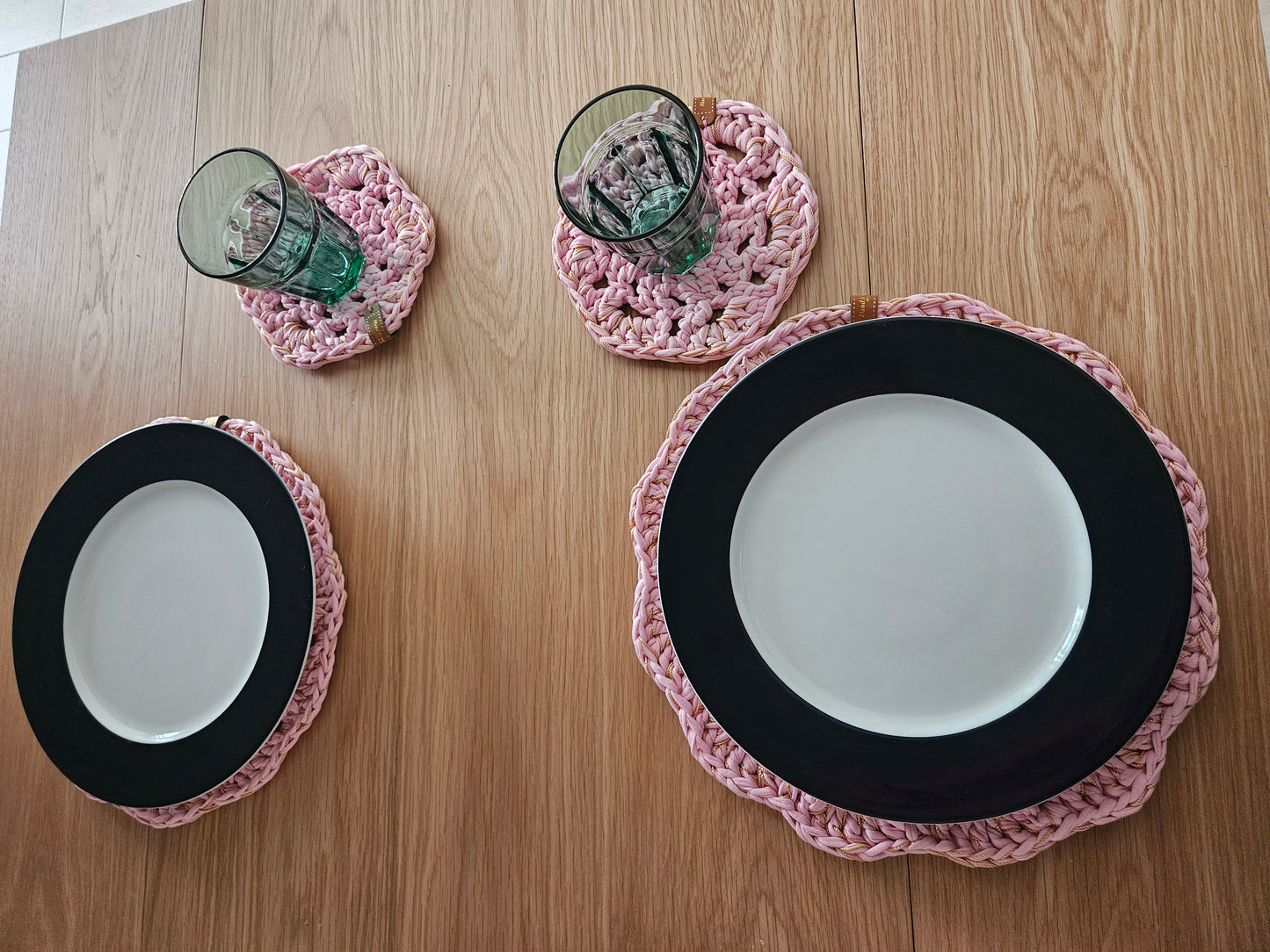 Set de sousplat Rose